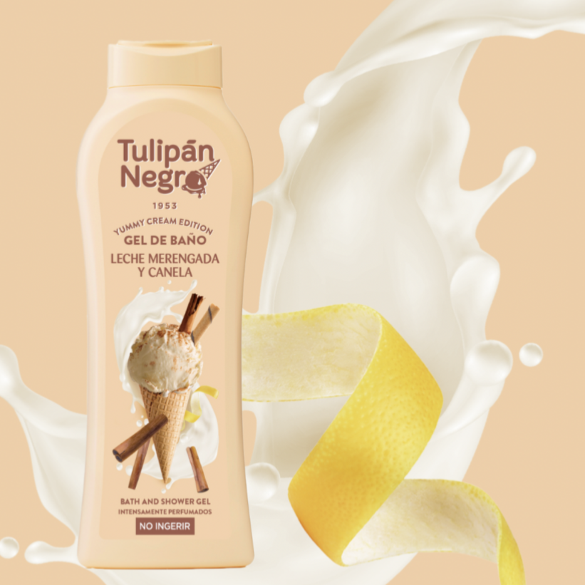 Gel Douche Tulipan Negro Yummy Cream Lait Meringué Cannelle - IRISCOSMETICS