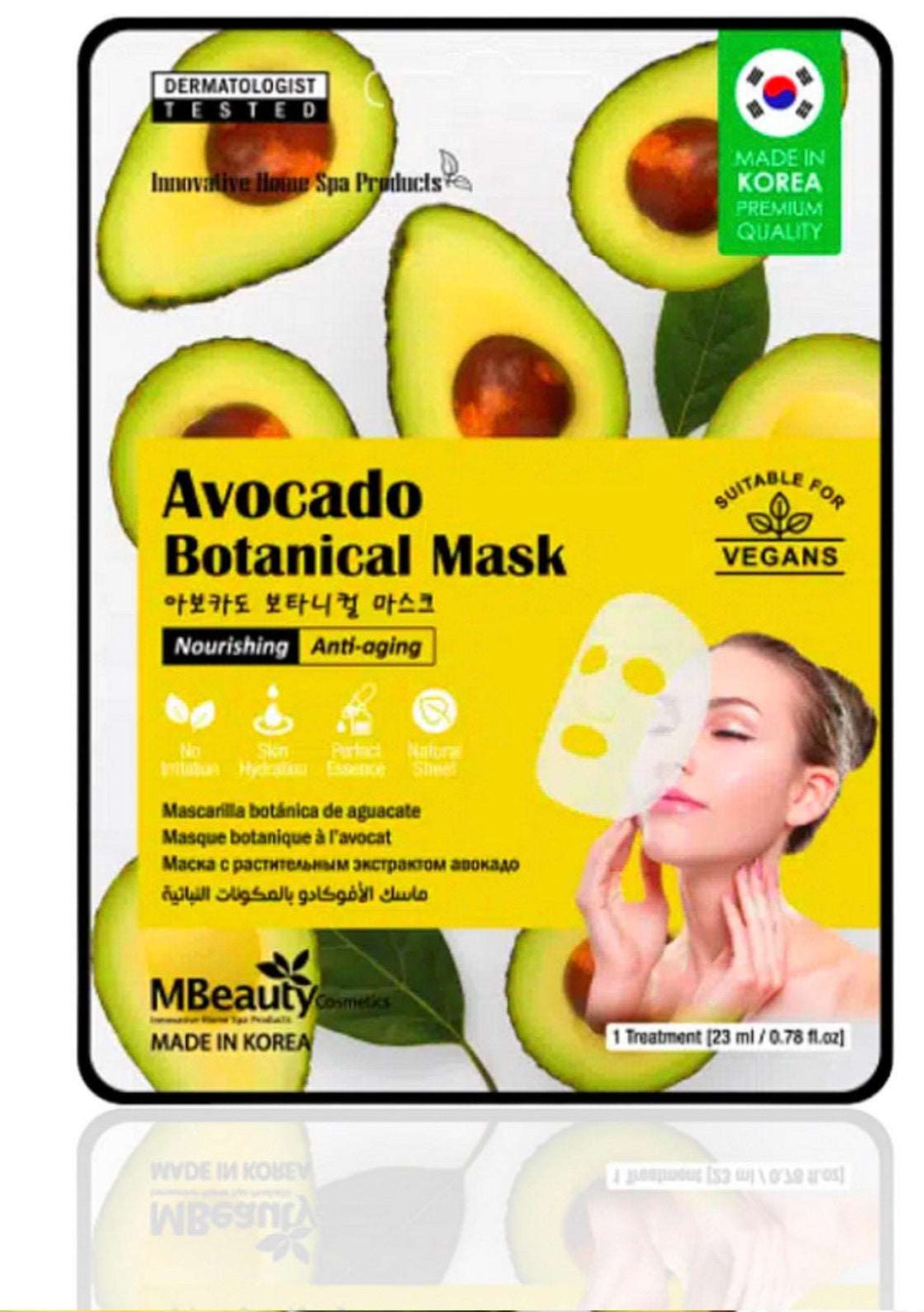 Masque naturel à l'extrait d'Avocat